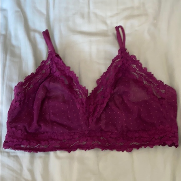 dotted mesh bralette